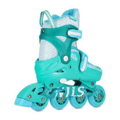 NA13102 ŁYŻWOROLKI FILO ZIELONE ROZM. XS(26-29) NILS EXTREME
