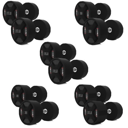 HPC SET ZESTAW HANTLI POLIURETANOWYCH 2 x 27.5 - 37.5 KG CPU - 325 KG HMS