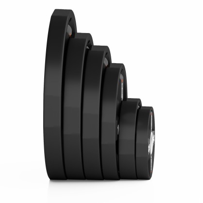 TPC SET ZESTAW TALERZY OLIMPIJSKICH POLIURETANOWYCH 2 x 2.5 - 25 KG CPU - 155KG HMS