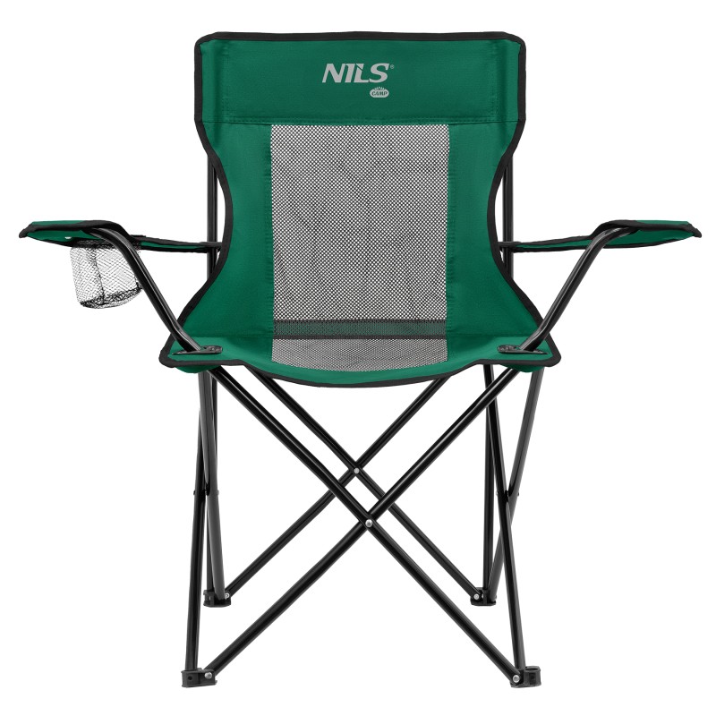 NC3302 KRZESŁO TURYSTYCZNE ZIELONO-CZARNY NILS CAMP