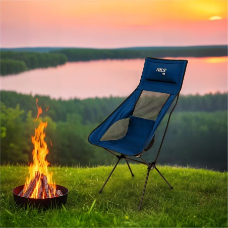 NC3322 KRZESŁO SKŁADANE ULTRALIGHT GRANATOWE NILS CAMP