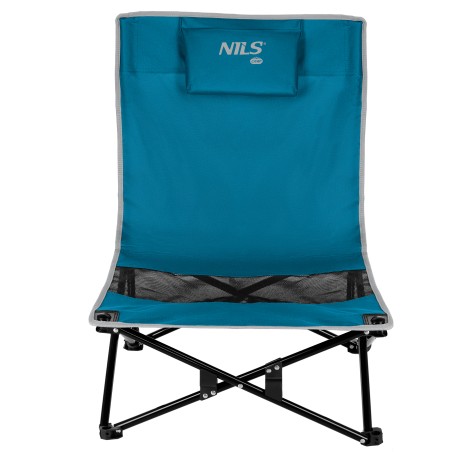 NC3306 KRZESŁO PLAŻOWE NIEBIESKO SZARE NILS CAMP