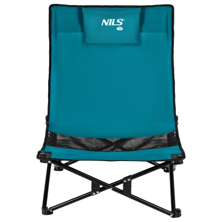 NC3306 KRZESŁO PLAŻOWE NIEBIESKO CZARNE NILS CAMP