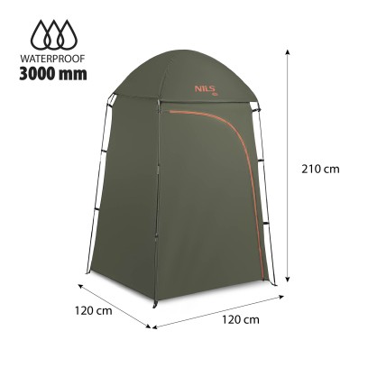 NC3025 PRZEBIERALNIA TURYSTYCZNA XL ZIELONA  NILS CAMP