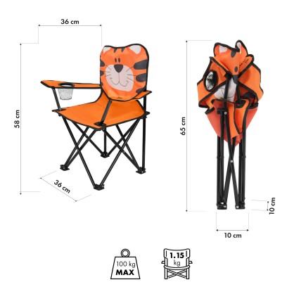 NC3305 KRZESŁO TIGER NILS FUN