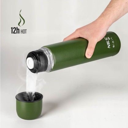 NC3804 TERMOS TURYSTYCZNY 1000 ML ZIELONY NILS CAMP