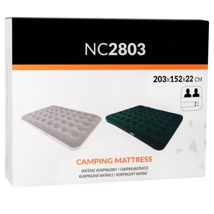 NC2803 MATERAC KEMPINGOWY 203X152X22 CM BEŻOWY NILS CAMP