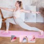 ZESTAW DO JOGI HMS MATA TPE LIGHT PINK YM10 + KOSTKA GRAY KJ02 + PASEK SJ02