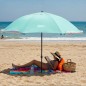 NC17114 PARASOL/PARAWAN PLAŻOWY 2W1 XXL 240 CM ZIELONY NILS
