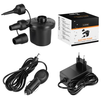 NC17115 POMPKA ELEKTRYCZNA 230-12V + PRZEJŚCIÓWKI NILS CAMP