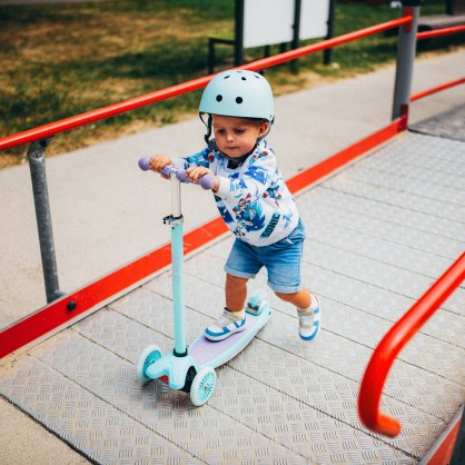 HLB1310 LED HULAJNOGA DZIECIĘCA FIOLETOWA NILS FUN