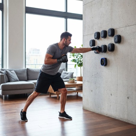 TB05 TARCZA BOKSERSKA MODUŁOWA BLUETOOTH Z MUZYKĄ I RĘKAWICAMI HMS