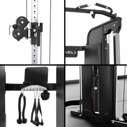 ARES PRO BRAMA DO ĆWICZEŃ Z WYCIĄGIEM I STOSEM COMMERCIAL HMS