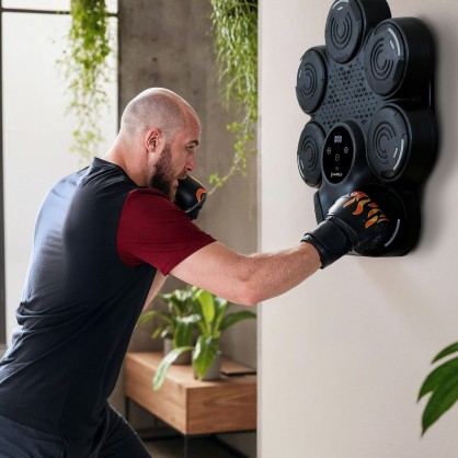 TB30 ELEKTRONICZNA TARCZA BOKSERSKA BLUETOOTH Z MUZYKĄI RĘKAWICAMI HMS