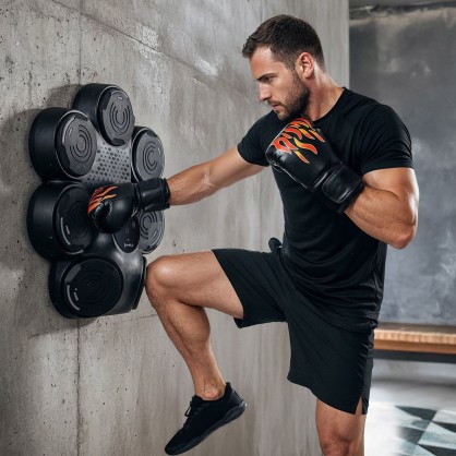 TB30 ELEKTRONICZNA TARCZA BOKSERSKA BLUETOOTH Z MUZYKĄI RĘKAWICAMI HMS