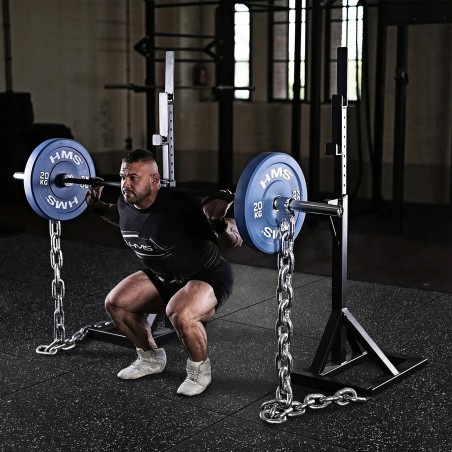 POS25 PODŁOGA GUMOWA POD SPRZĘT FITNESS BLACK/WHITE HMS