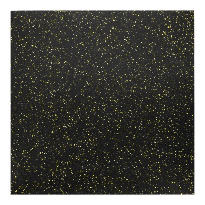 POS35 PODŁOGA GUMOWA POD SPRZĘT FITNESS Z WYPUSTKAMI BLACK/YELLOW HMS