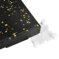 POS35 PODŁOGA GUMOWA POD SPRZĘT FITNESS Z WYPUSTKAMI BLACK/YELLOW HMS