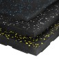 POS35 PODŁOGA GUMOWA POD SPRZĘT FITNESS Z WYPUSTKAMI BLACK/YELLOW HMS