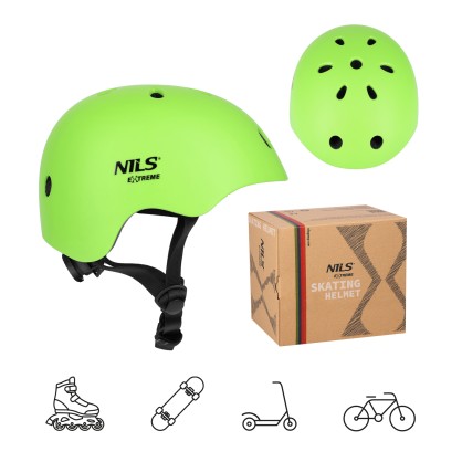 MT301 KASK ZIELONY S(52-56CM) NILS EXTREME