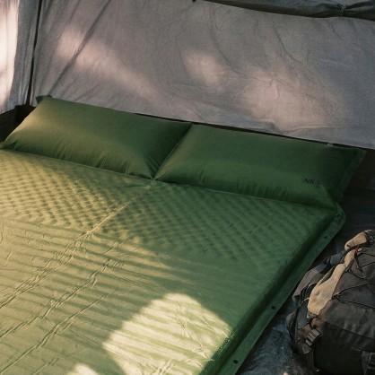 NC4060 ZIELONA MATA SAMOPOMPUJĄCA DWUOSOBOWA Z PODUSZKĄ NILS CAMP