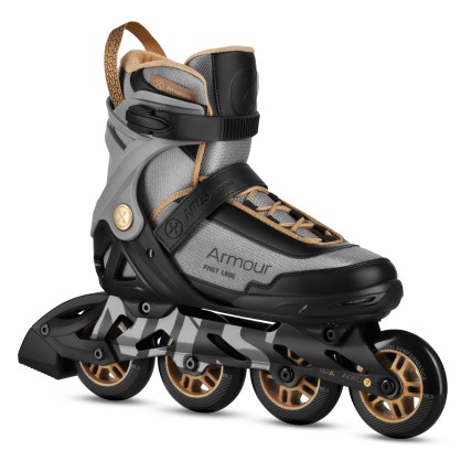 NA22151 ŁYŻWOROLKI ARMOUR SZARE ROZM. 40 NILS EXTREME