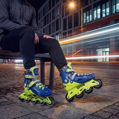 NA1055 ŁYŻWOROLKI BLAZE GRANATOWE ROZM. L(39-42) NILS EXTREME