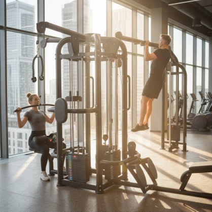 ARGOS BRAMA DO ĆWICZEŃ Z WYCIĄGIEM I STOSEM WIELOSTANOWISKOWA COMMERCIAL HMS