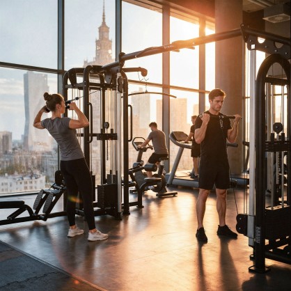 ARGOS BRAMA DO ĆWICZEŃ Z WYCIĄGIEM I STOSEM WIELOSTANOWISKOWA COMMERCIAL HMS