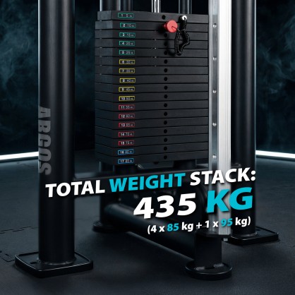 ARGOS BRAMA DO ĆWICZEŃ Z WYCIĄGIEM I STOSEM WIELOSTANOWISKOWA COMMERCIAL HMS