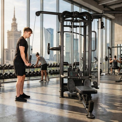 ARGOS BRAMA DO ĆWICZEŃ Z WYCIĄGIEM I STOSEM WIELOSTANOWISKOWA COMMERCIAL HMS