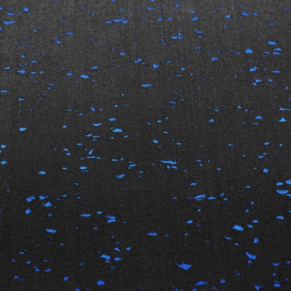 POS15 PODŁOGA GUMOWA POD SPRZĘT FITNESS BLACK/BLUE II GATUNEK