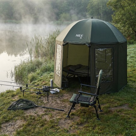 NC4701 PARASOL WĘDKARSKI Z PEŁNĄ OSŁONĄ NILS CAMP