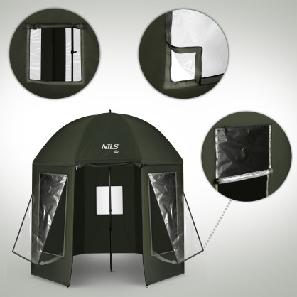 NC4701 PARASOL WĘDKARSKI Z PEŁNĄ OSŁONĄ NILS CAMP
