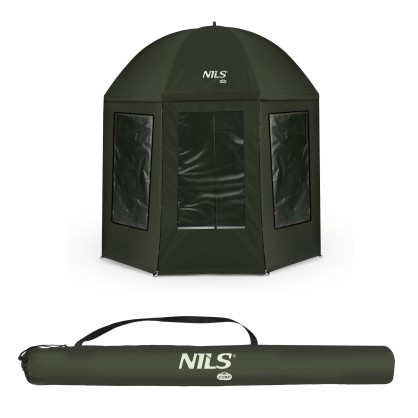 NC4701 PARASOL WĘDKARSKI Z PEŁNĄ OSŁONĄ NILS CAMP