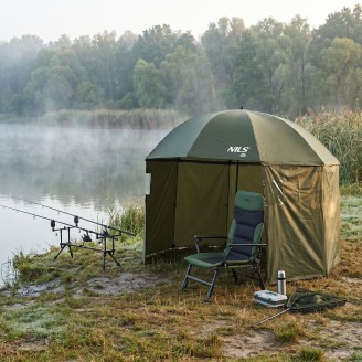 NC4702 PARASOL WĘDKARSKI Z BOCZNĄ OSŁONĄ NILS CAMP
