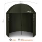 NC4702 PARASOL WĘDKARSKI Z BOCZNĄ OSŁONĄ NILS CAMP