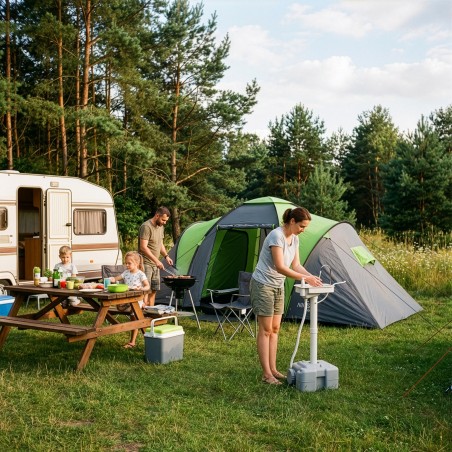 NC0026 UMYWALKA PRZENOŚNA Z POMPKĄ USB NILS CAMP