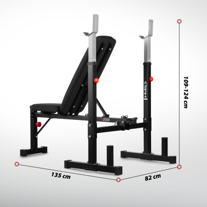 LS2099 ŁAWKA POD SZTANGĘ HMS