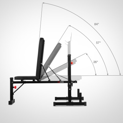 LS2099 ŁAWKA POD SZTANGĘ HMS