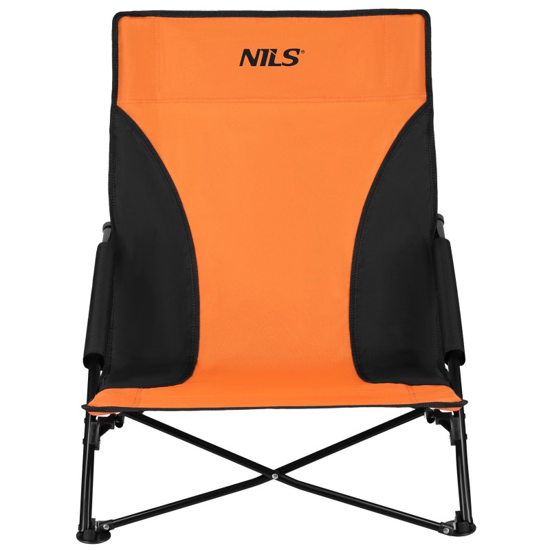 NC3035 KRZESŁO PLAŻOWE POMARAŃCZOWO-CZARNE NILS