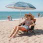 NC3035 KRZESŁO PLAŻOWE POMARAŃCZOWO-CZARNE NILS