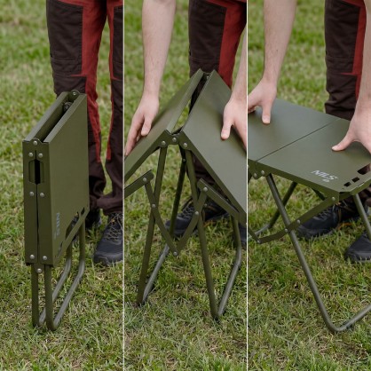 NC3310 STOLIK SKŁADANY MILITARY SKŁADANY ZIELONY NILS CAMP