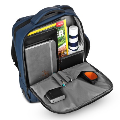 NC4502 PLECAK NA LAPTOP Z USB NIEBIESKI NILS