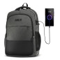 NC4503 PLECAK MIEJSKI Z USB SZARY NILS