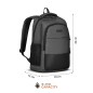 NC4503 PLECAK MIEJSKI Z USB SZARY NILS