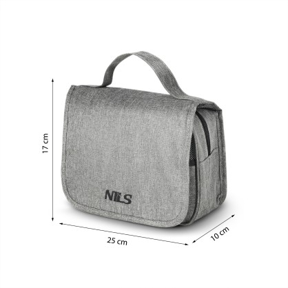 NC4505 KOSMETYCZKA PODRÓŻNA SZARA NILS