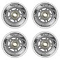 PU 84x24 82A przezroczyste (4 szt.) + ABEC-7 chrome (8 szt.) zestaw nils extreme