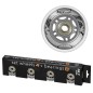 PU 84x24 82A przezroczyste (4 szt.) + ABEC-7 chrome (8 szt.) zestaw nils extreme