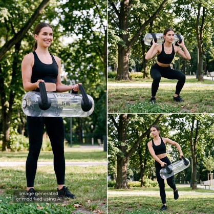 WAB15 WOREK TRENINGOWY WYPEŁNIANY WODĄ AQUA POWERBAG 15 KG HMS